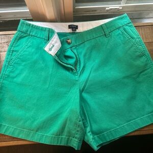 J. Crew Teal Chino Shorts